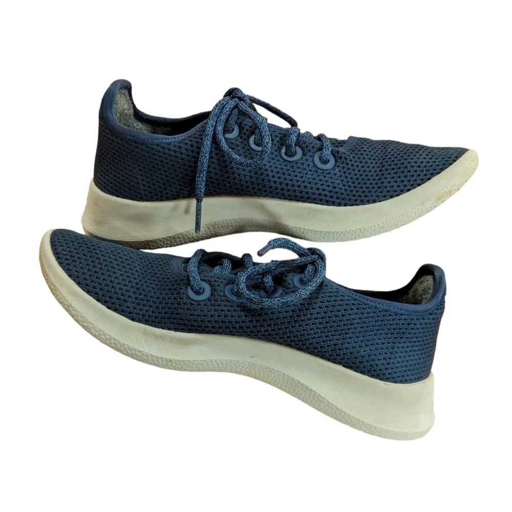 Allbirds Navy Tree Runner Sneakers Size 9 - Picture 11 of 12